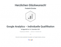google-analytics-zertifikat-frederik-einicke